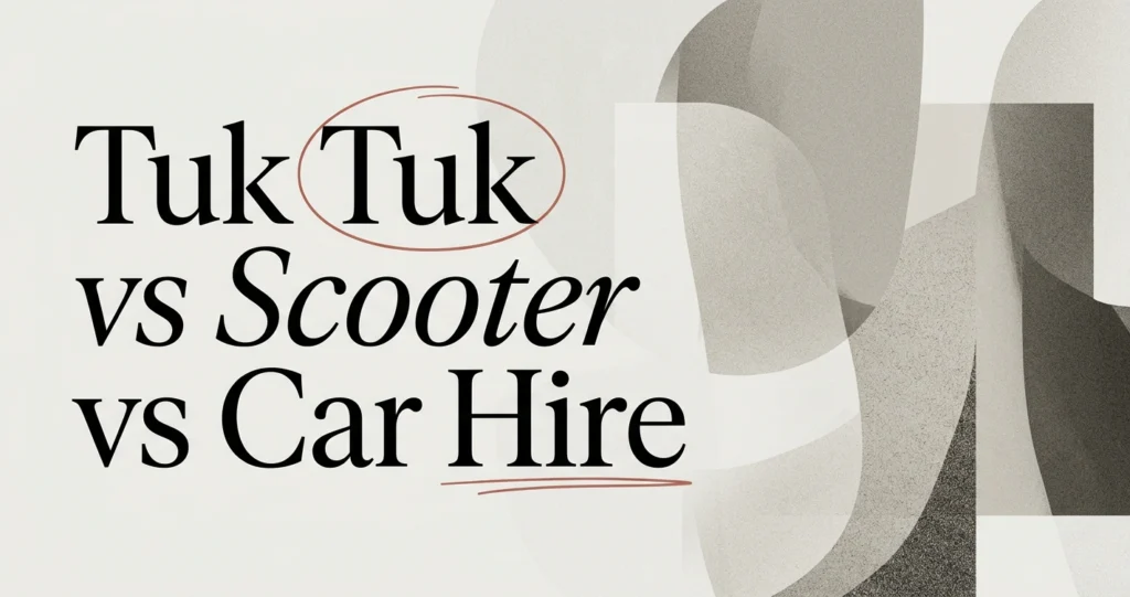 Tuk Tuk vs Scooter vs Car Hire in Sri Lanka: Which Wins?